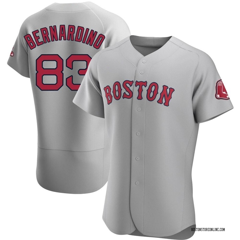 Brennan Bernardino Men's Nike Red Boston Sox Alternate Replica Custom Jersey Size: Small