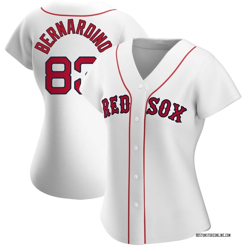 Brennan Bernardino Women's Boston Red Sox Home Jersey - White Authentic