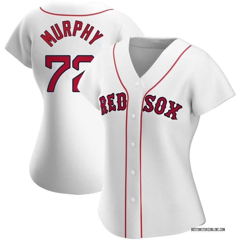 Chris Murphy Women's Nike White Boston Red Sox Home Replica Custom Jersey Size: Small