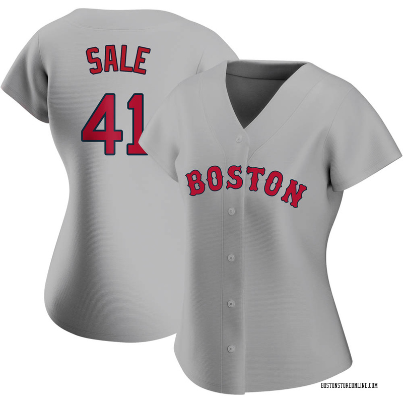 Women's Majestic Boston Red Sox #41 Chris Sale Authentic White