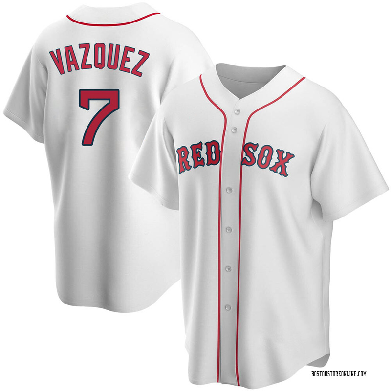 Christian Vazquez No Name Jersey - Boston Red Sox Replica Number Only Adult  Home Jersey