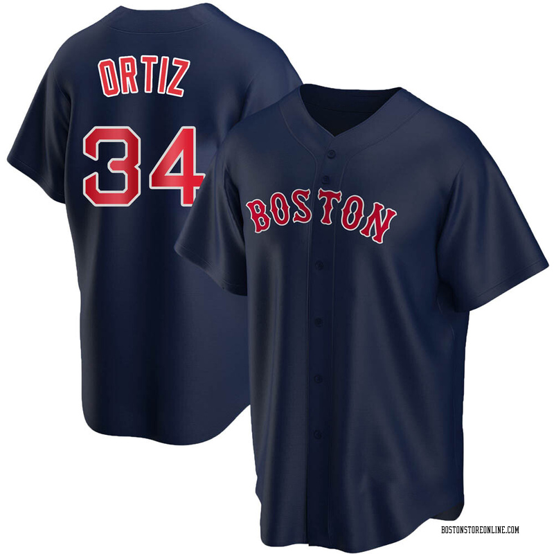  Youth David Ortiz Boston Red Sox Red Alternate Replica