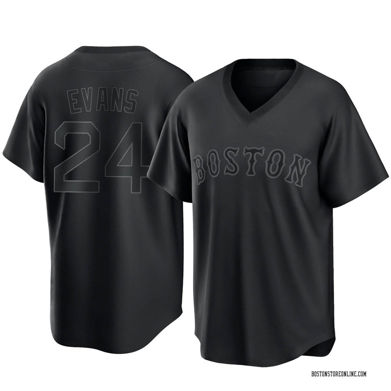 Dwight Evans Boston Red Sox Men's Navy Backer Long Sleeve T-Shirt 