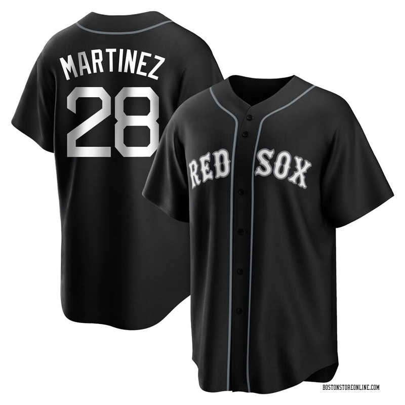 J.D. Martinez Youth Boston Red Sox Jersey - Black/White Replica