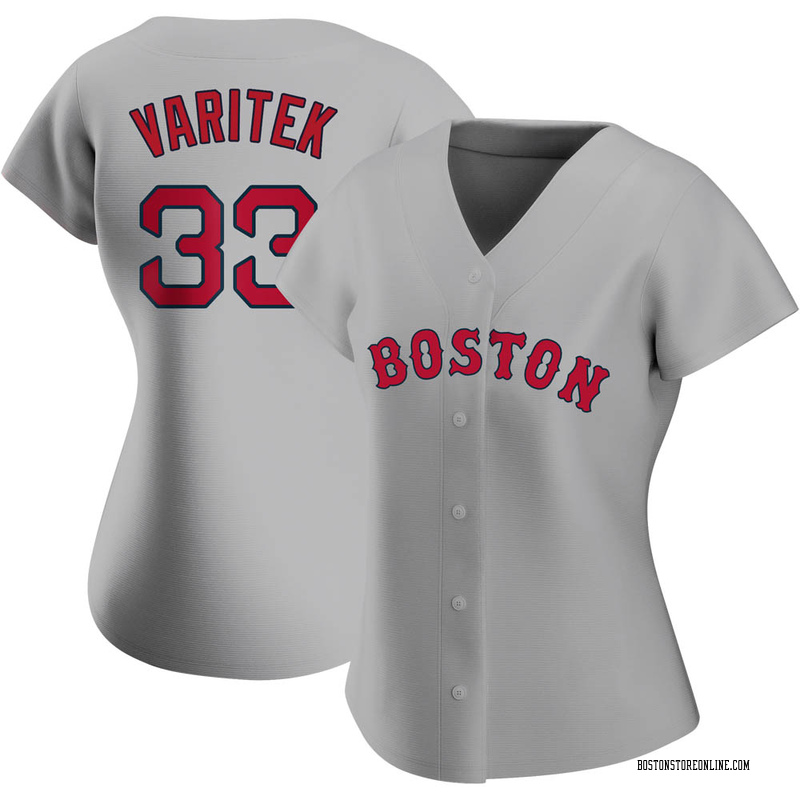 Jason Varitek Women's Boston Red Sox Road Jersey - Gray Replica