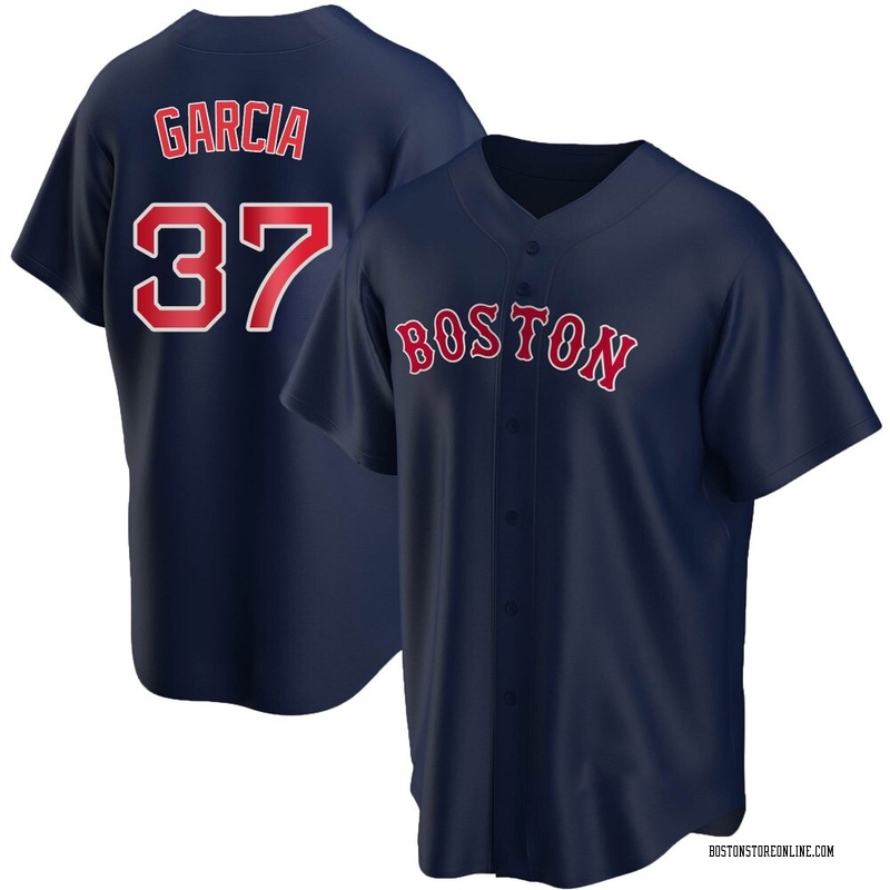 Jhostynxon Garcia Men's Boston Red Sox Alternate Jersey - Navy Replica