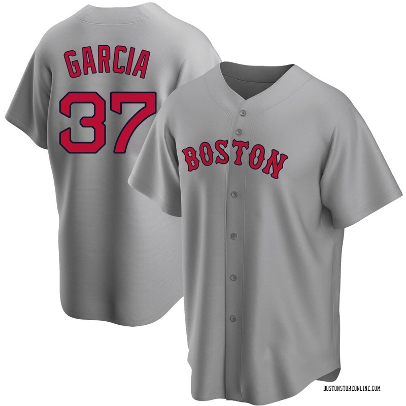 Jhostynxon Garcia Men's Boston Red Sox Road Jersey - Gray Replica