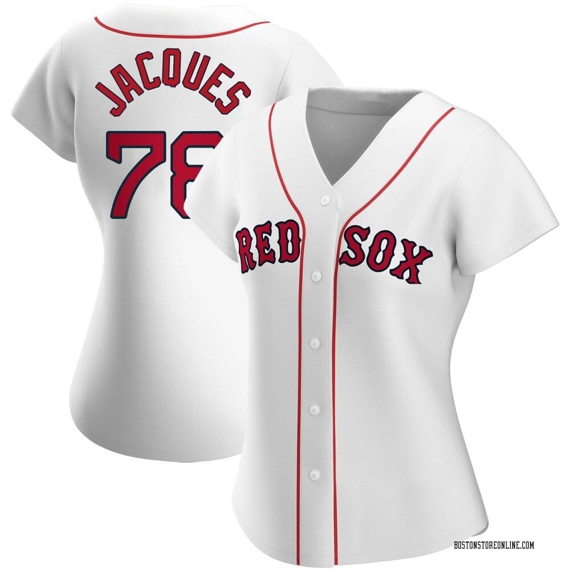 Joe Jacques Youth Nike White Boston Red Sox Home Replica Custom Jersey Size: Medium