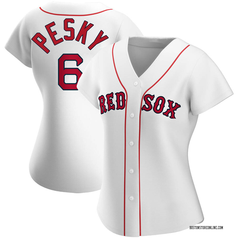 Johnny Pesky Women's Detroit Tigers Home Jersey - White Replica