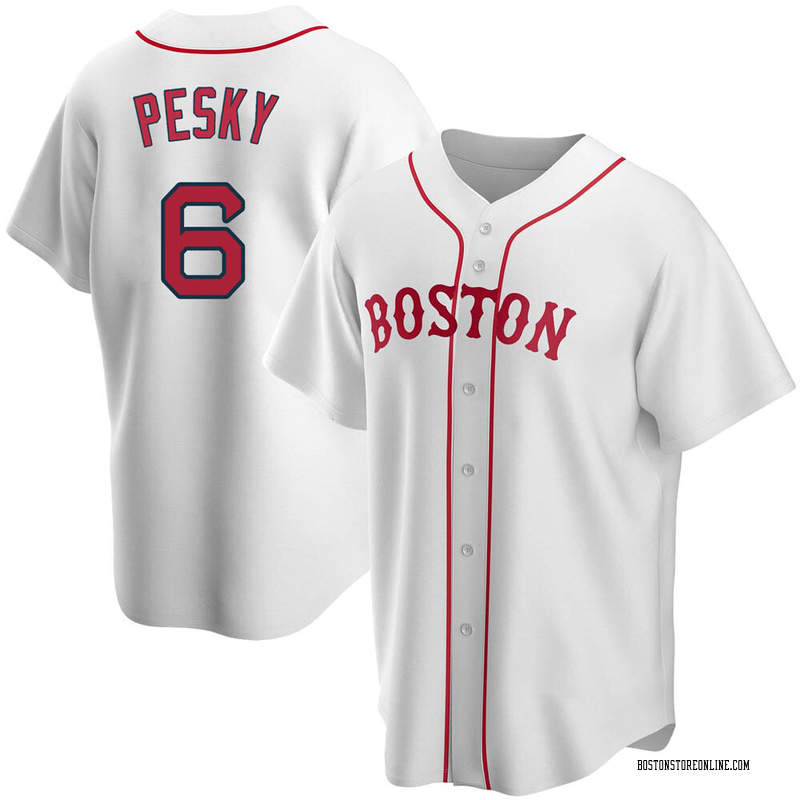 Youth Majestic Boston Red Sox #6 Johnny Pesky Authentic Red