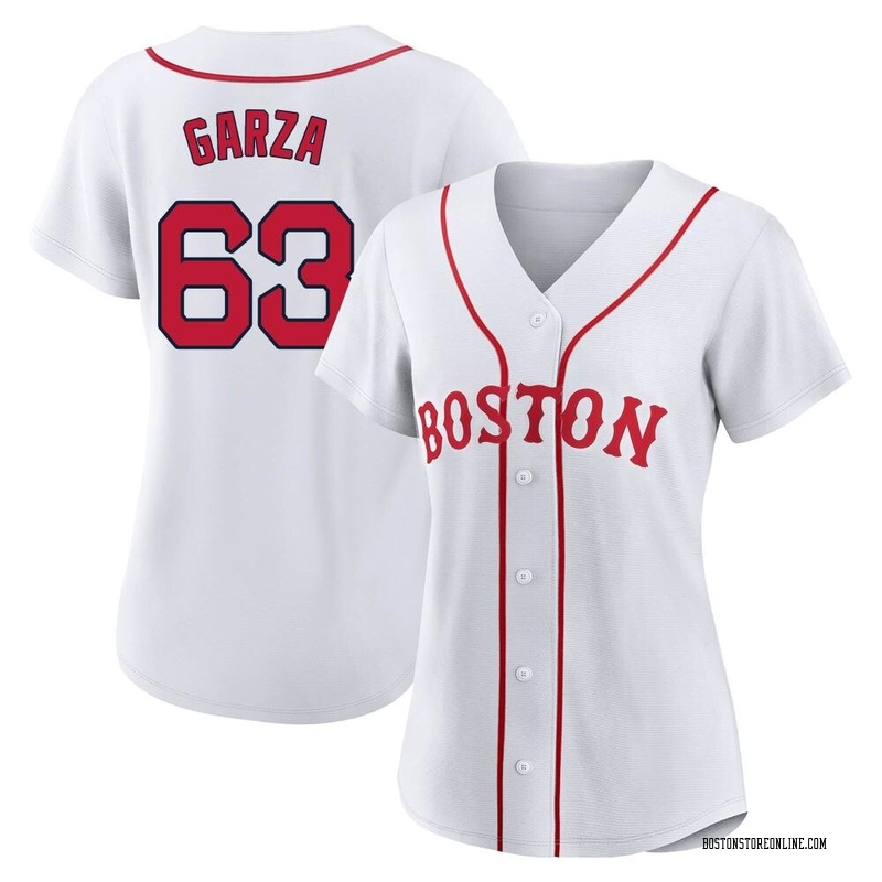 Justin Garza Women's Boston Red Sox 2021 Patriots' Day Jersey - White  Replica