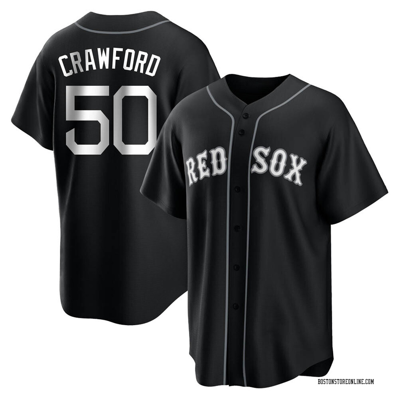 Kutter Crawford Men's Boston Red Sox Alternate Jersey - White Replica