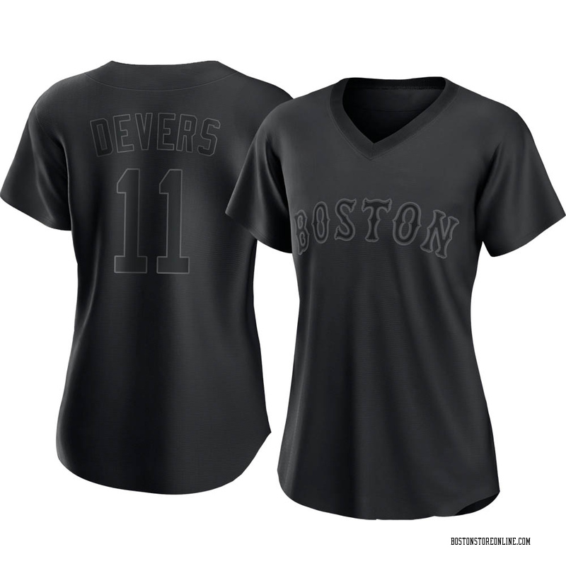 Rafael Devers Youth Boston Red Sox Jersey - Black/White Replica