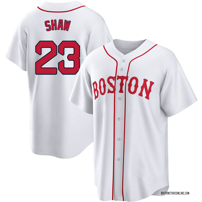 Travis Shaw Grey Boston Red Sox Jersey