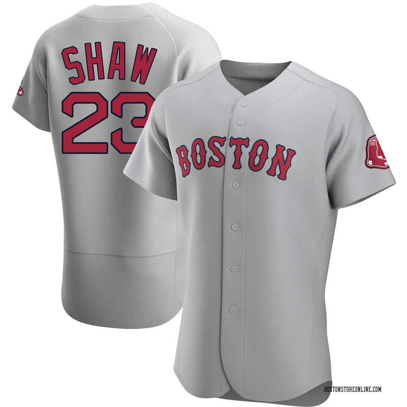 Travis Shaw Grey Boston Red Sox Jersey