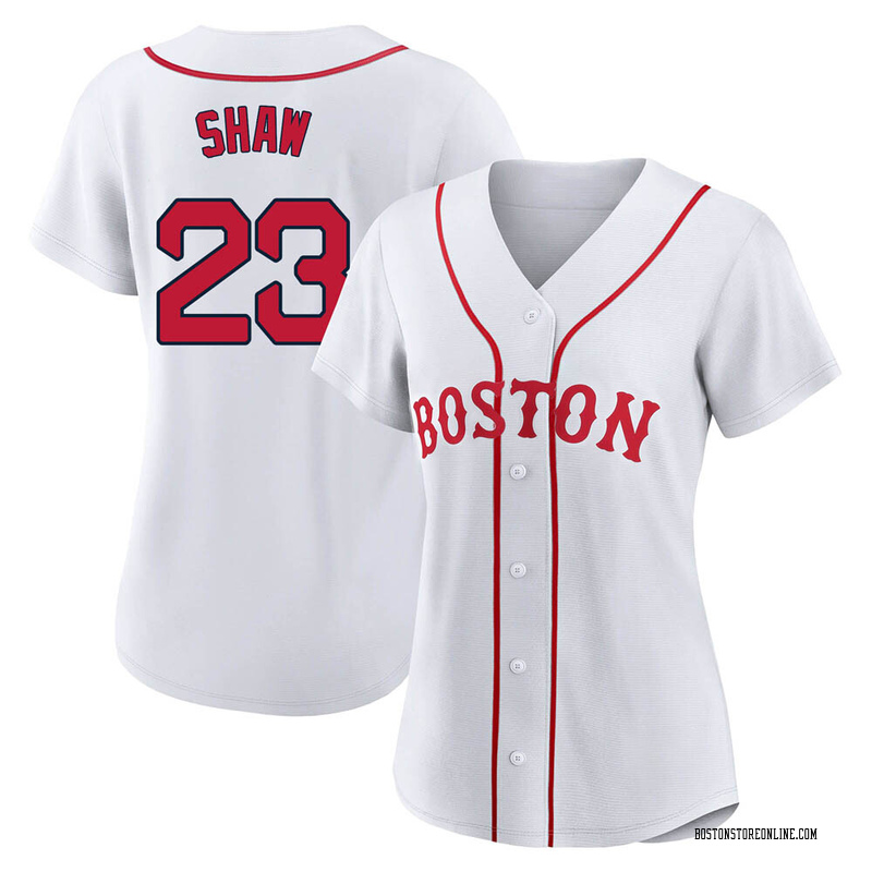 Travis Shaw Grey Boston Red Sox Jersey