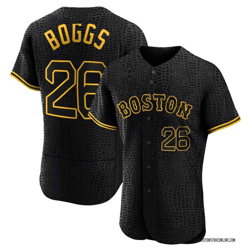Men's Majestic Boston Red Sox #26 Wade Boggs Replica Red Alternate Home  Cool Base MLB Jersey